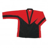 215B Open Jacket, Black & Red